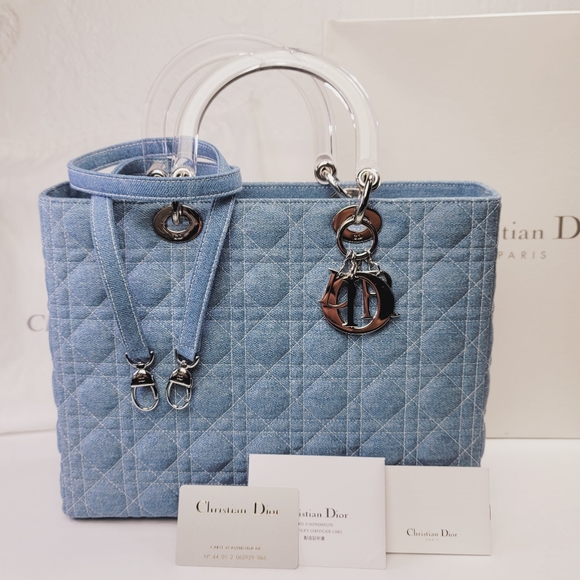 Christian Dior Lady Dior Denim Bag